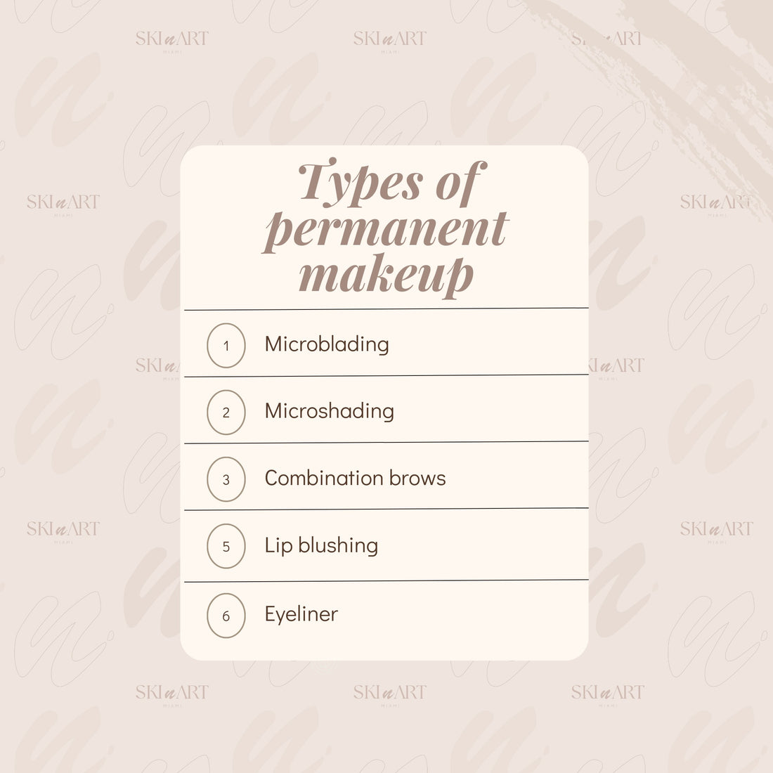 Types of a Permanent Makeup